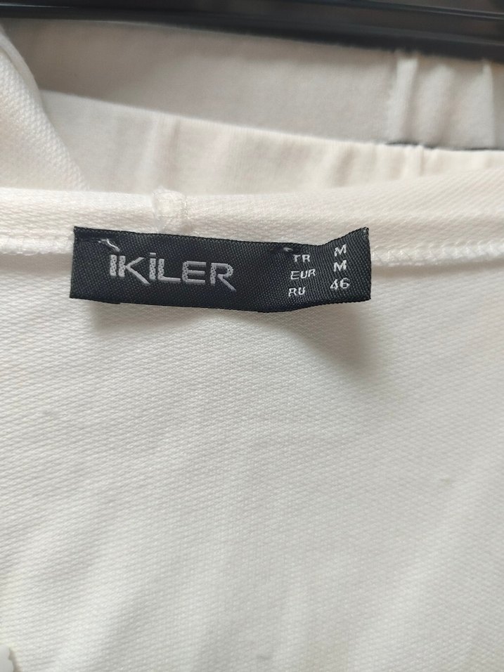 Kadın Beyaz Mini Keten Takım - Görsel 3