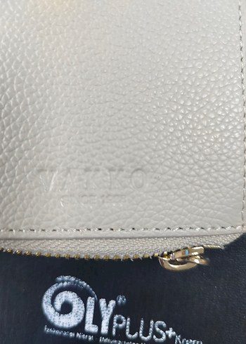 Beyaz Deri Fermuarlı Kadın Portföy Cüzdan - Görsel 7