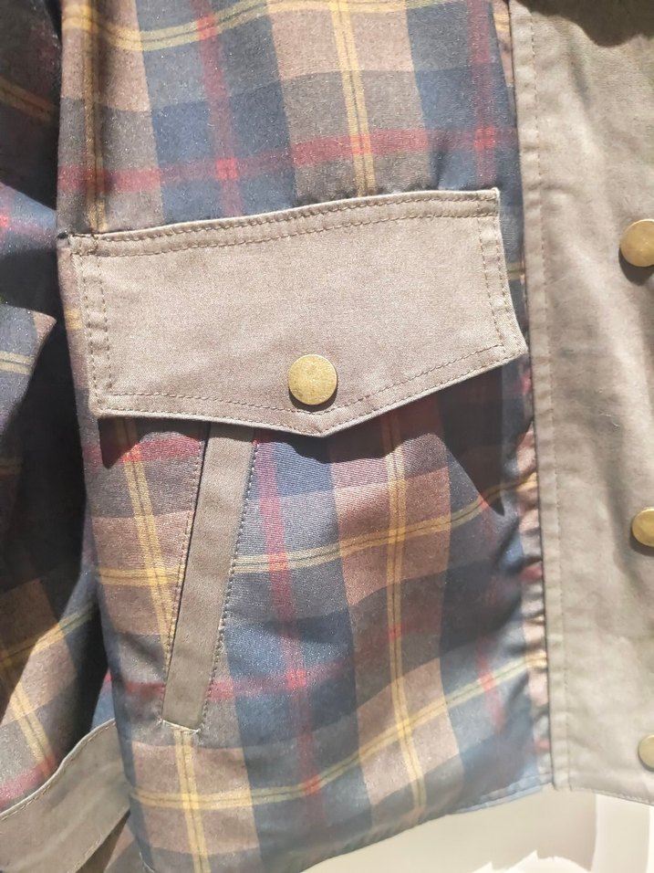 Düğmeli Vintage Kahverengi Kadın Ceket - Görsel 2