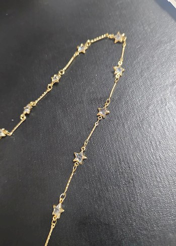 Uzun Zincir Detaylı Minimalist Altın Kolye - Görsel 5