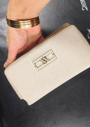 Beyaz Deri Fermuarlı Kadın Cüzdan - Görsel 10