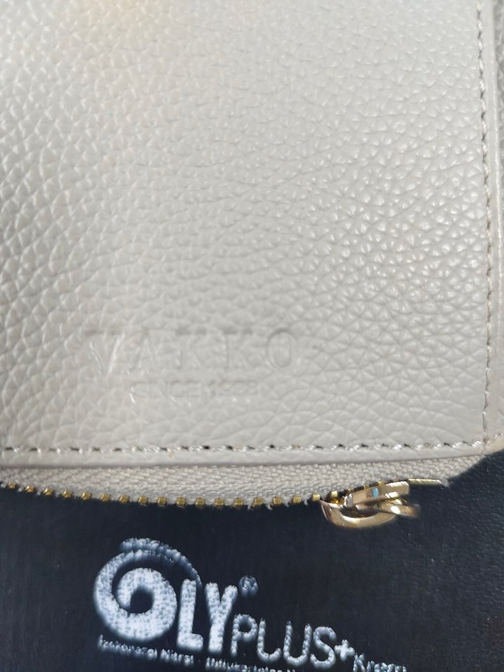Beyaz Deri Fermuarlı Kadın Cüzdan - Görsel 5