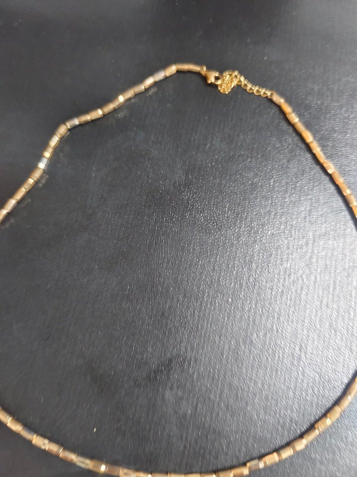 Altın Renkli Zincir Detaylı Uzun Kadın Kolye - Görsel 4