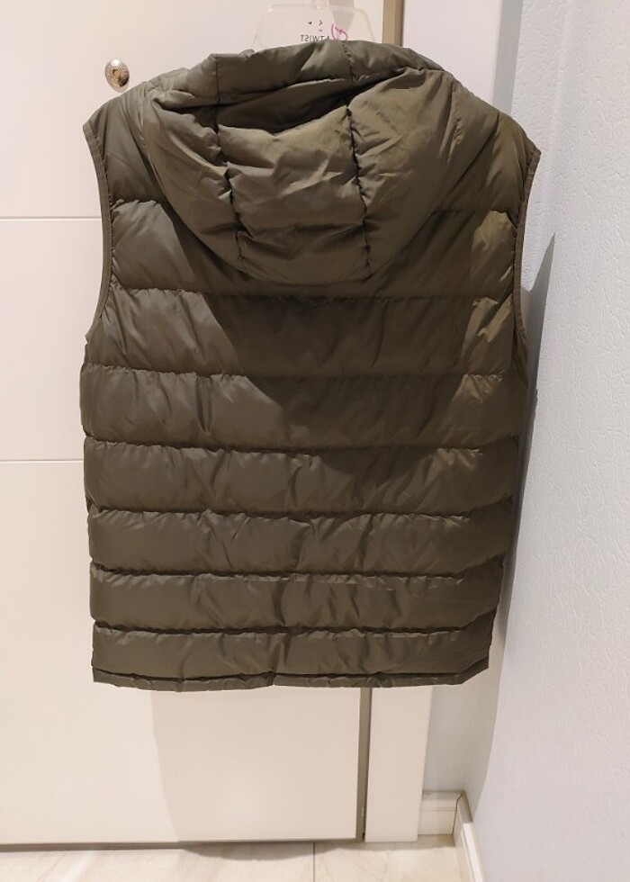 Polo Beverly Hills haki renk kapüşonlu yelek  - Görsel 5