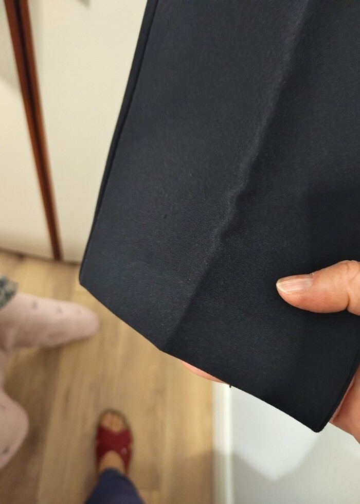 Siyah cigaret kumaş pantolon  - Görsel 3