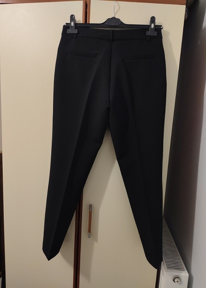 Siyah cigaret kumaş pantolon  - Görsel 5