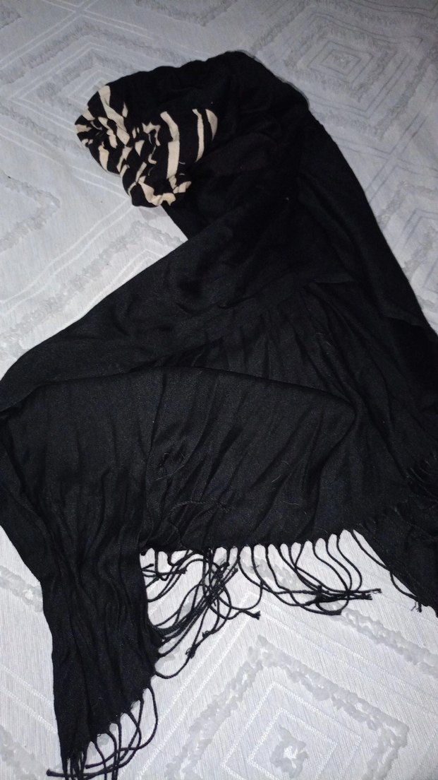 Zebra Desenli hazır çapraz şal - Görsel 2