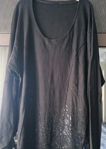 Siyah Uzun Kollu Örme Triko Kazak - Görsel 11