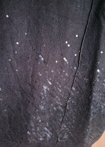 Siyah Uzun Kollu Örme Triko Kazak - Görsel 4