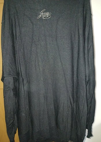 Siyah Uzun Kollu Örme Triko Kazak - Görsel 7