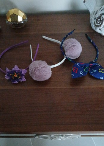 Renkli Nakışlı Elastik Çocuk Saç Bantları - Görsel 2