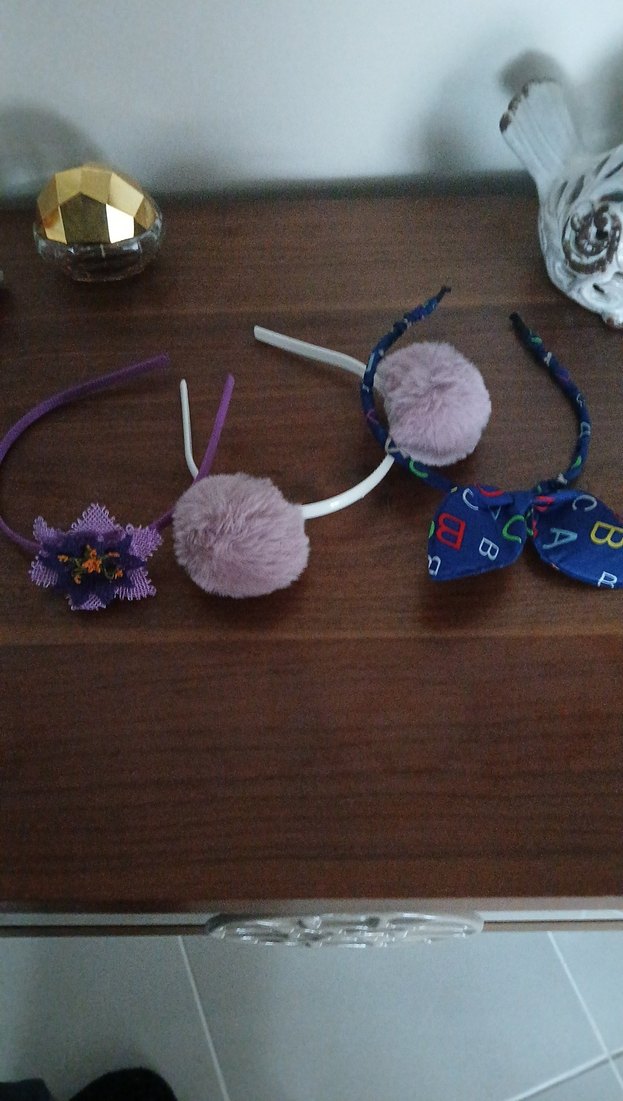 Renkli Nakışlı Elastik Çocuk Saç Bantları - Görsel 2