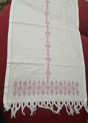 İşlemeli Bordo Mutfak Masa Örtüsü - Görsel 4