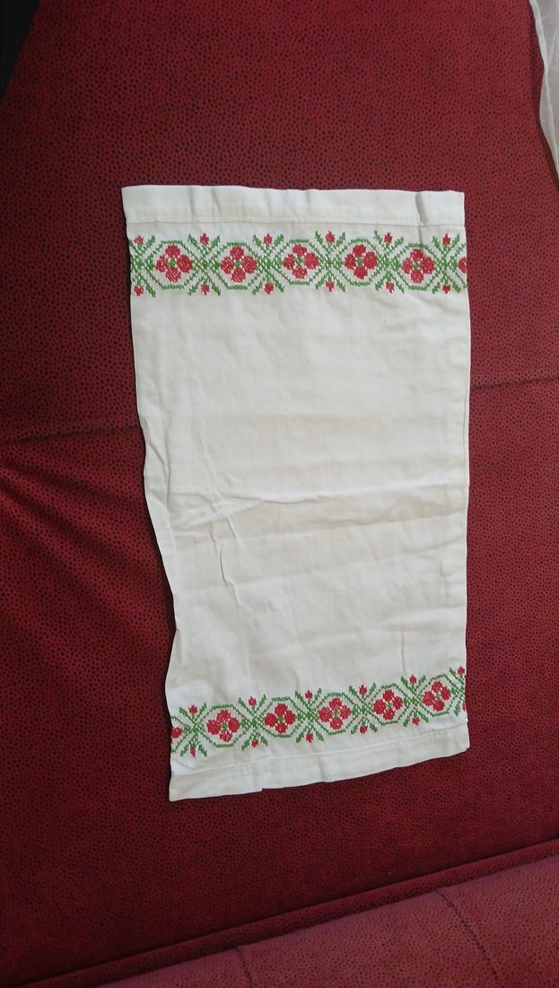 Nakışlı Beyaz bebek yastık - Görsel 2