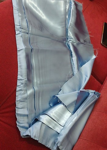 Parlak Mavi Düz Yastık yorgan Kılıfı - Görsel 2