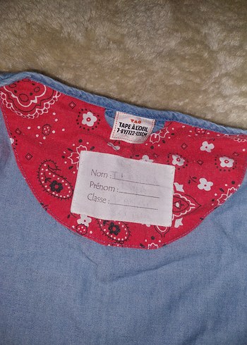 Kız Çocuk Mavi Denim elbise-tunik - Görsel 6