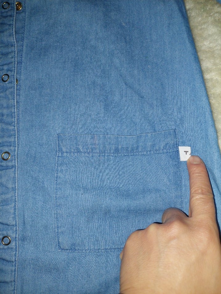 Kız Çocuk Mavi Denim elbise-tunik - Görsel 5