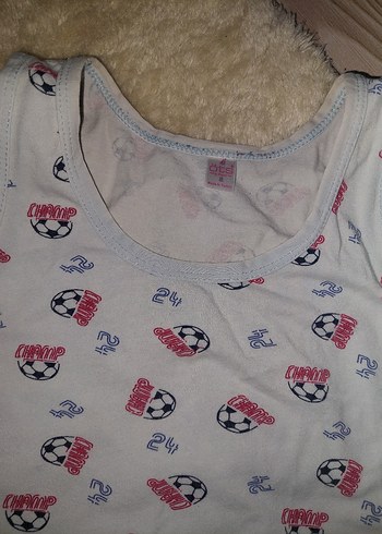 Çocuk Baskılı Atlet 3'lü Set Gri ve Çok Renkli - Görsel 4