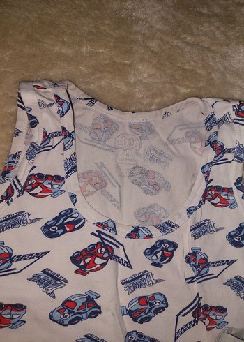 Çocuk Baskılı Atlet 3'lü Set Gri ve Çok Renkli - Görsel 3