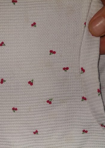 Beyaz Kadın Kısa Kollu crop - Görsel 2