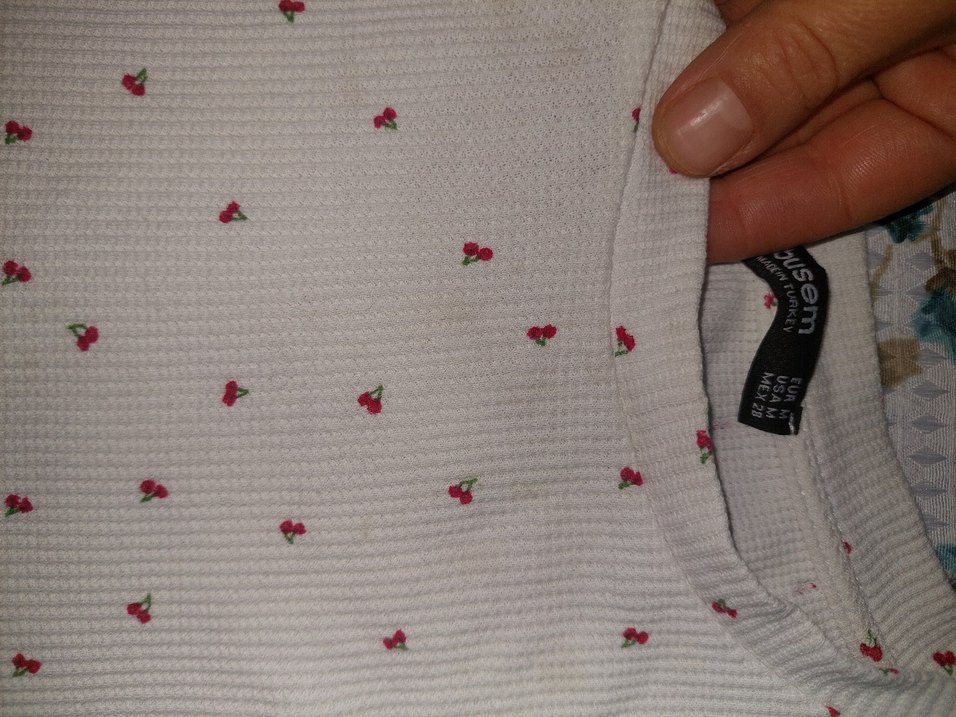 Beyaz Kadın Kısa Kollu crop - Görsel 2