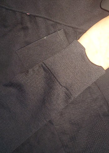 Siyah Kadın Triko Uzun Kollu Kazak - Görsel 3