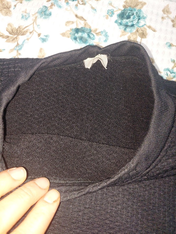 Siyah Kadın Triko Uzun Kollu Kazak - Görsel 5