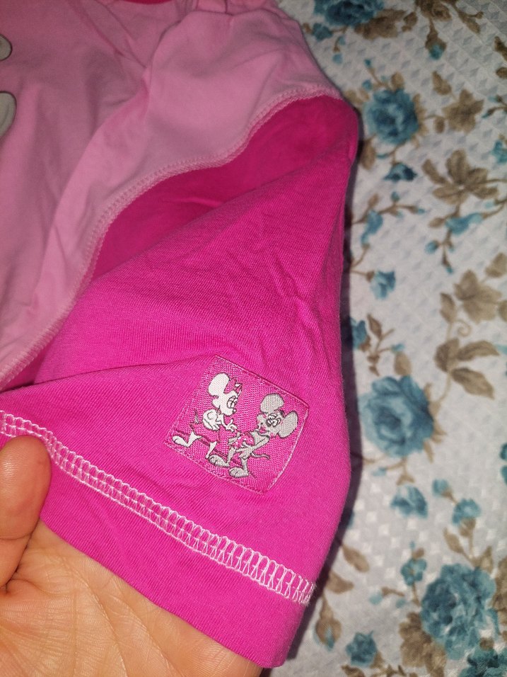 Kadın Pembe Kısa Kollu Uzun Pijama Elbisesi - Görsel 4
