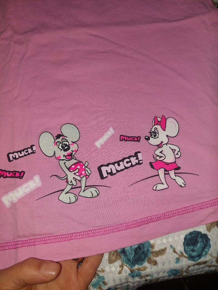 Kadın Pembe Kısa Kollu Uzun Pijama Elbisesi - Görsel 3