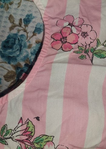 Pembe Nakışlı Kız Çocuk Elbisesi - Görsel 2