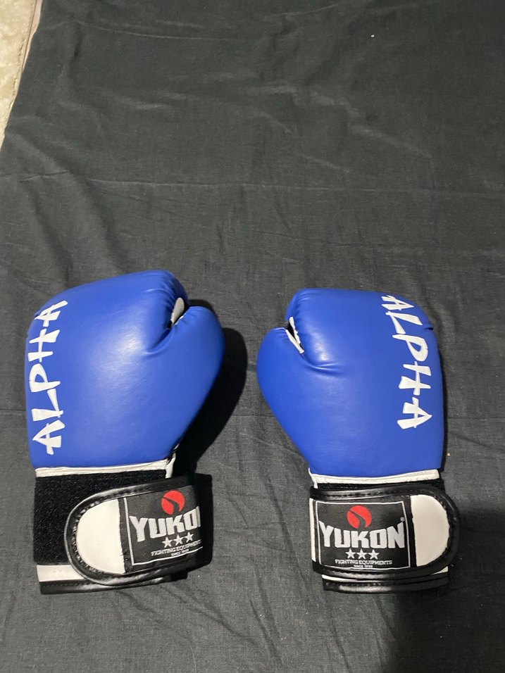 Mavi Erkek Boks Eldiveni Velcro - Görsel 2