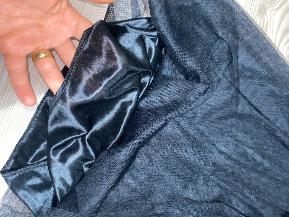 Dantel Detaylı Siyah Uzun Kadın Abiye Elbise - Görsel 4