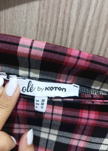m Beden çeşitli Renk mini kareli etek