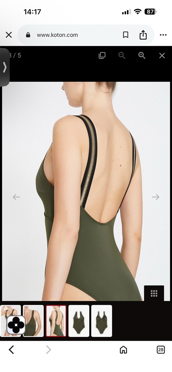 Koton Haki Kadın Mayo - Görsel 3