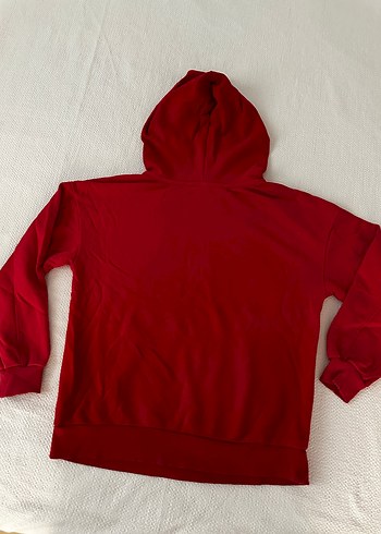 Diğer Kırmızı Kadın Sweatshirt, Uzun Kollu, Basic