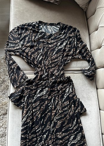 Zebra Desenli Kadın Pijama takımı - Görsel 5