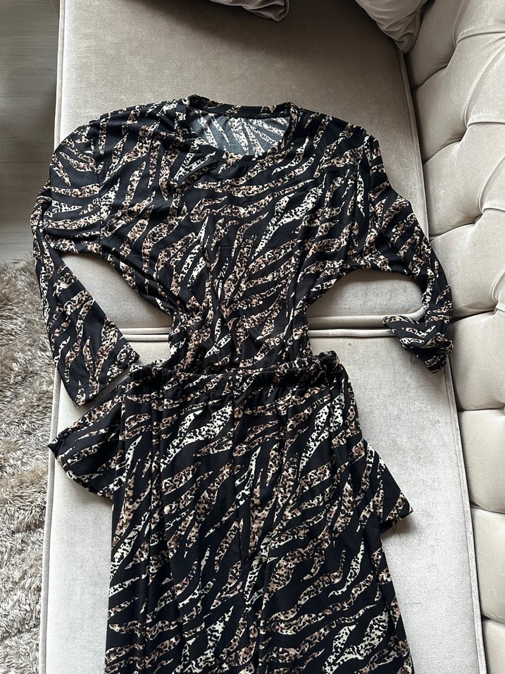 Zebra Desenli Kadın Pijama takımı - Görsel 5