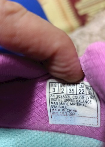 Kız Çocuk Pembe Skechers Bağcıklı Cırtlı Spor Ayakkabı 35 no