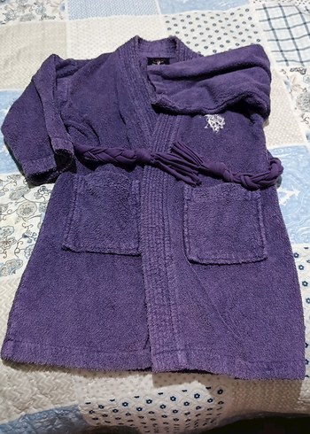 5-6 yaş Polo çocuk bornozu
