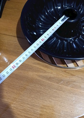 siyah emaye 30 cm'lik büyük bir kek kalıbı - Görsel 12