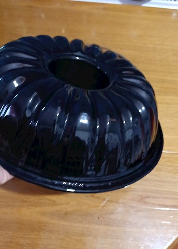siyah emaye 30 cm'lik büyük bir kek kalıbı - Görsel 7