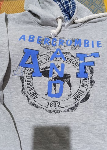 l Beden Gri Baskılı Kapüşonlu Erkek Sweatshirt