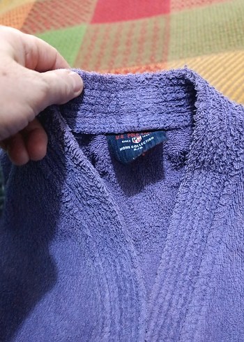 Mor Bağlamalı Street Wear Bornoz 5,6 - Görsel 3