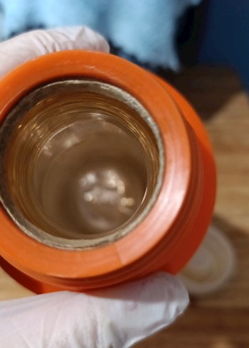 Canlı Turuncu cam termos 1 litre - Görsel 3