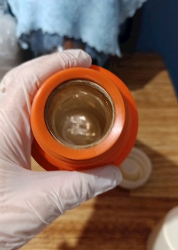 Canlı Turuncu cam termos 1 litre - Görsel 4