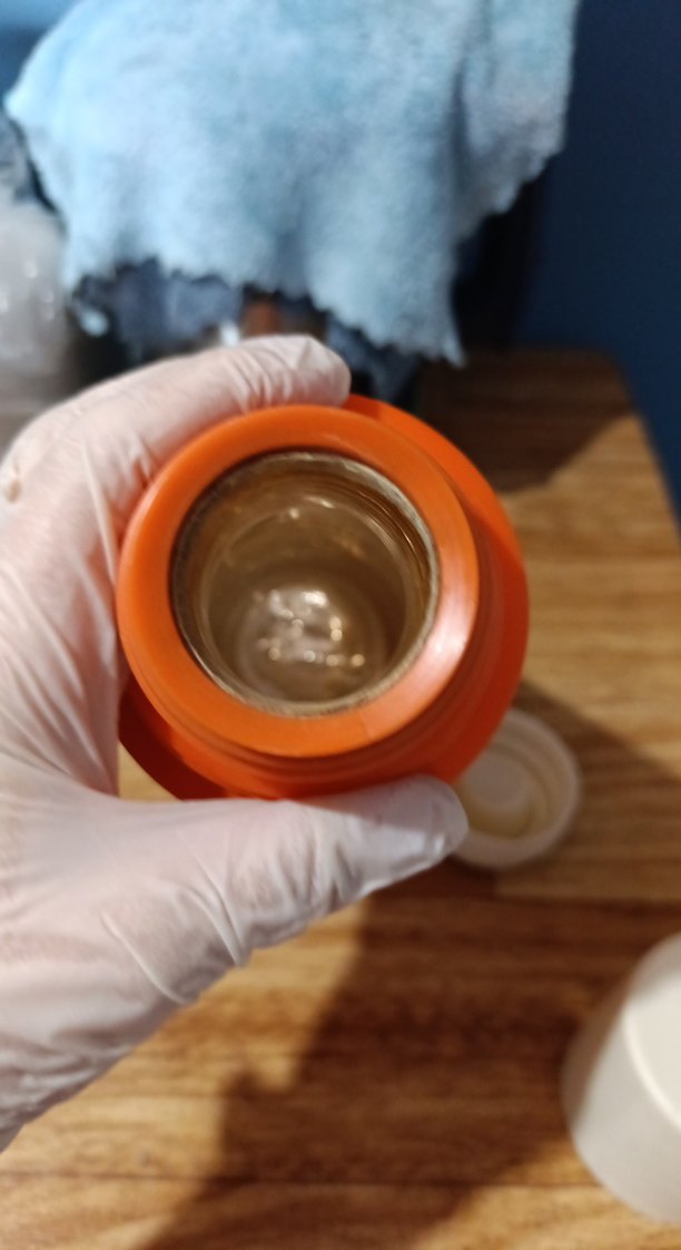 Canlı Turuncu cam termos 1 litre - Görsel 4