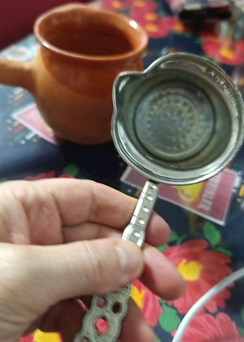 2 tane cezve bakır cezve ve toprak cezve - Görsel 12