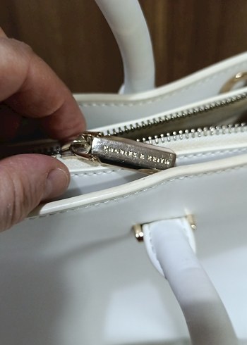 Beyaz Deri Kadın Çanta Charles - Görsel 13