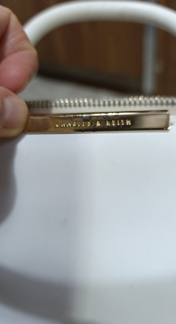 Beyaz Deri Kadın Çanta Charles - Görsel 5