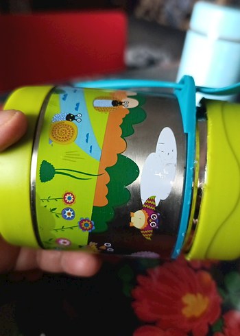 baby Hops Renkli Çocuk Termosu Yeşil - Görsel 10